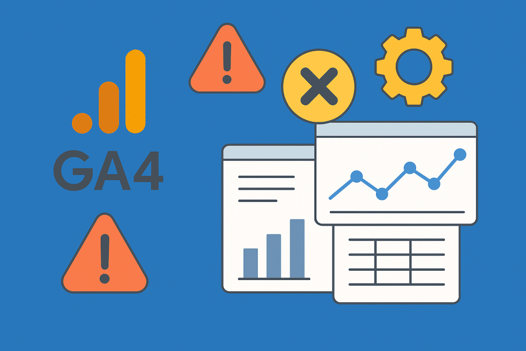 Erreurs courantes Google Analytics 4