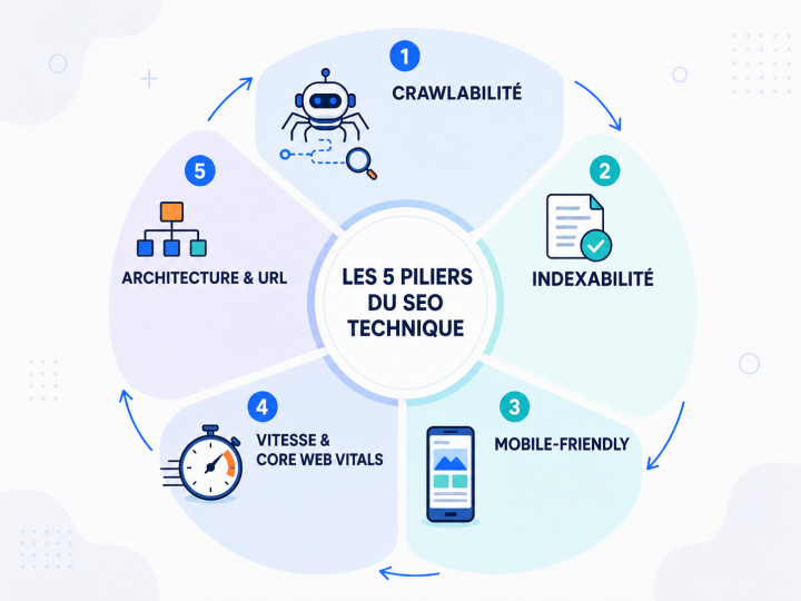 Optimisation SEO : les actions prioritaires pour améliorer votre référencement 1 Piliers Seo technique